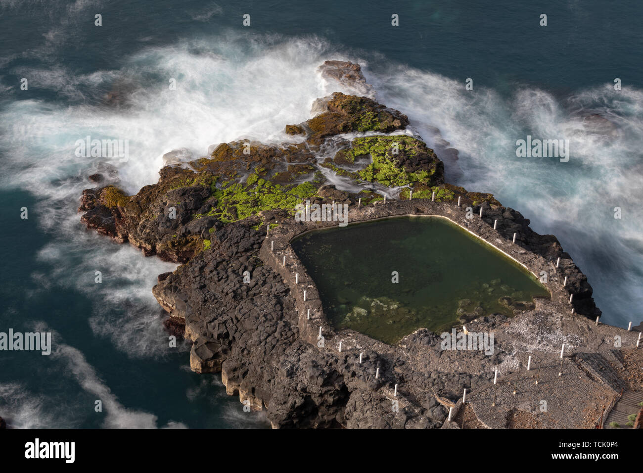 Piscine naturali sull'isola di Tenerife Foto Stock