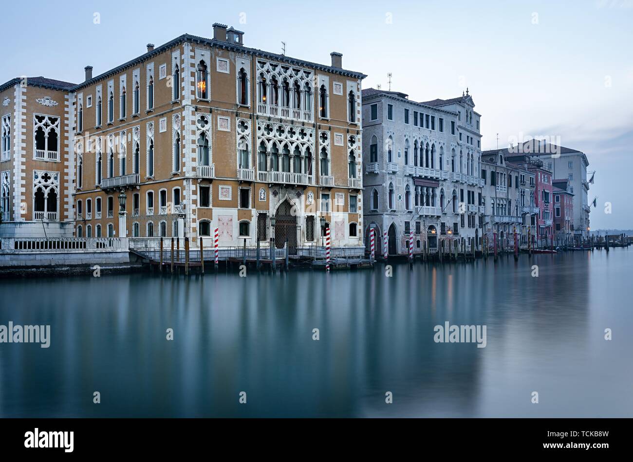 Casa storica sul Canal Grande di Venezia, Italia Foto Stock
