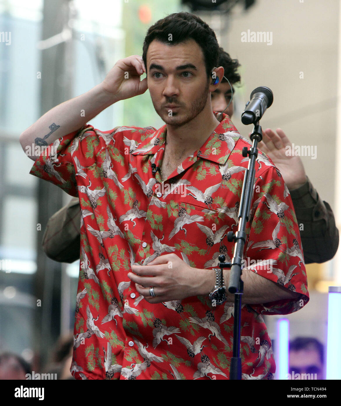 Giugno 07, 2019 Kevin Jonas, di Jonas Brothers a oggi mostrano una serie di concerti per eseguire, parlare di nuovo album inizia la felicità e tour in New York Giugno 07, 2019 Credit:RW/MediaPunch Foto Stock