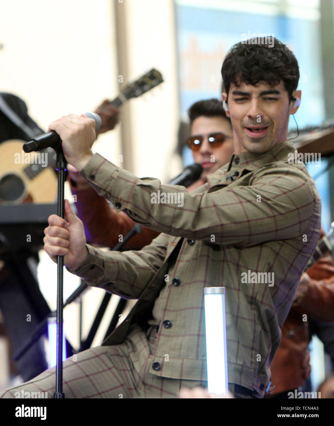Giugno 07, 2019 Joe Jonas, di Jonas Brothers a oggi mostrano una serie di concerti per eseguire, parlare di nuovo album inizia la felicità e tour in New York Giugno 07, 2019 Credit:RW/MediaPunch Foto Stock
