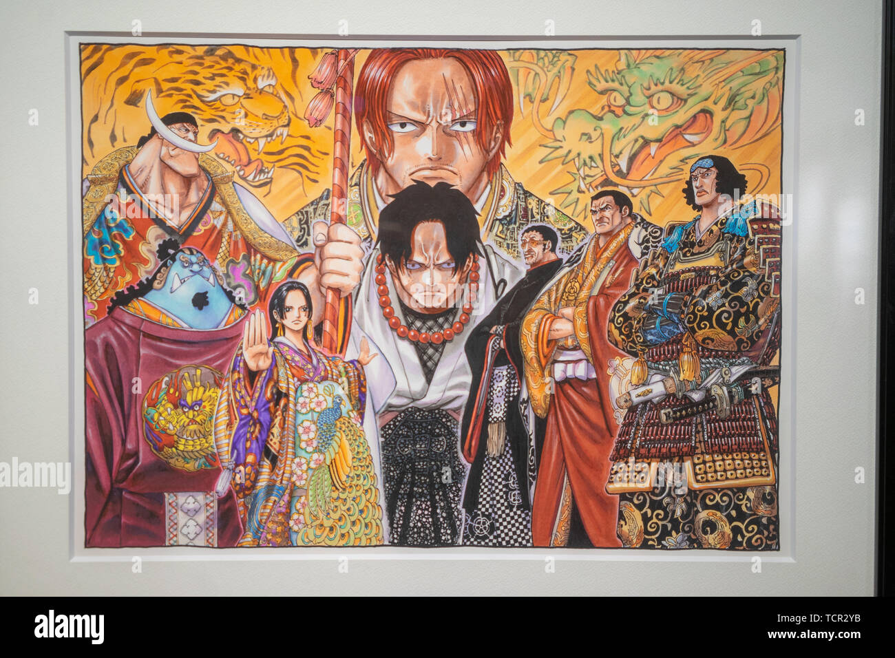 Un ritratto di famiglia del re del mare ladro. Foto Stock