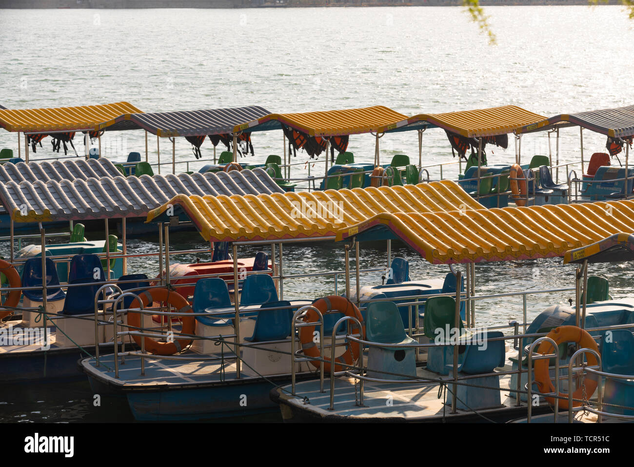 Pechino primavera estate palazzo bellissimo scenario, popolari attrazioni turistiche, bellissimi elementi cinesi stile, turismo vacanze Foto Stock