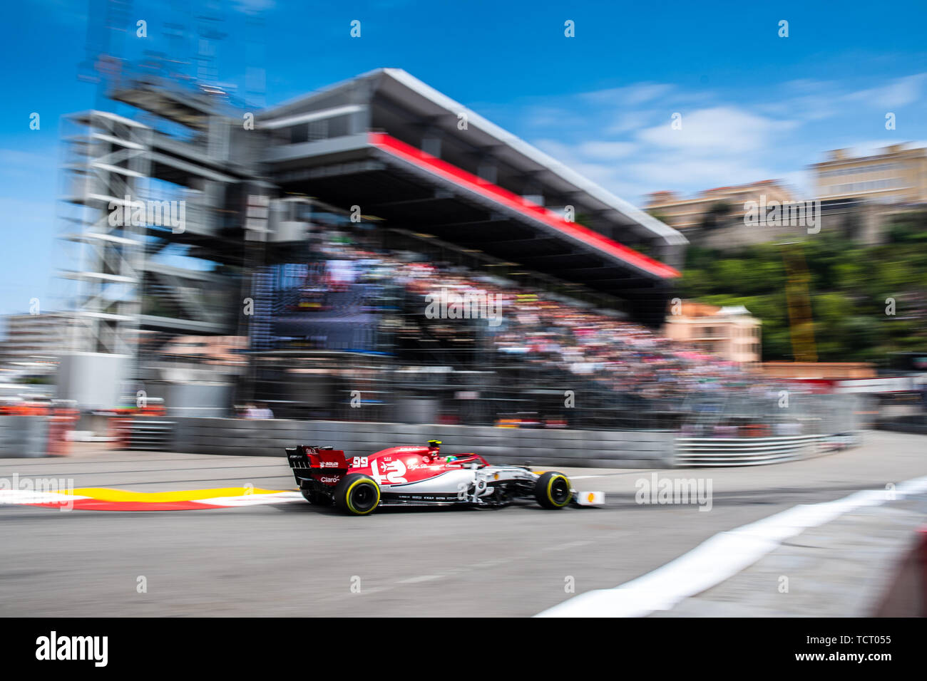 Monte Carlo/Monaco - 23/05/2019 - #99 Antonio Giovinazzi (ITA, Alfa Romeo, C38) durante la FP2 in vista del 2019 Grand Prix di Monaco Foto Stock