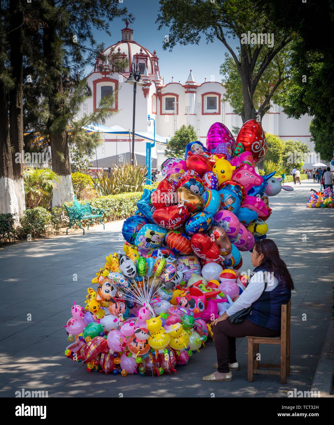 Puebla, formalmente Heroica Puebla de Zaragoza e noto anche come Puebla de los Ángeles, è la sede del Comune di Puebla, la capitale e la città più grande di Foto Stock