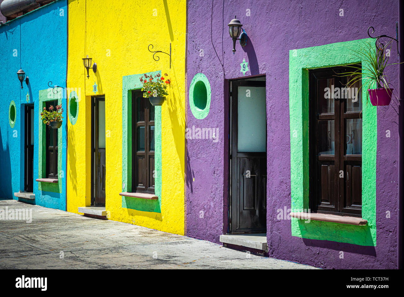 Hotel Los Remedios in Cholula, Messico. Foto Stock