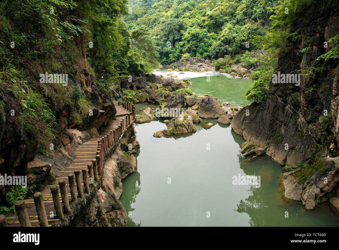 Torrenti di montagna e delle valli,guizhou,Cina Foto Stock