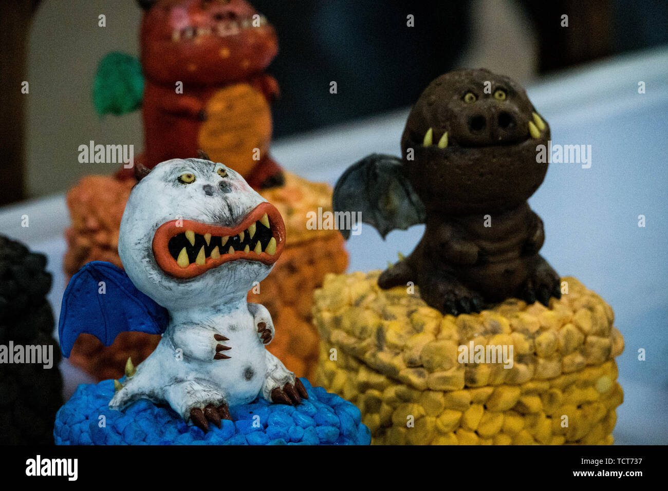 Little monster doll scultura Foto Stock