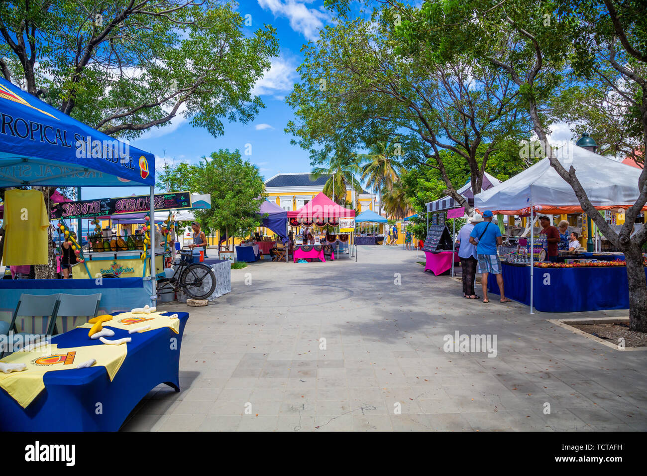 Mercato dell'artista in Bonaire Foto Stock