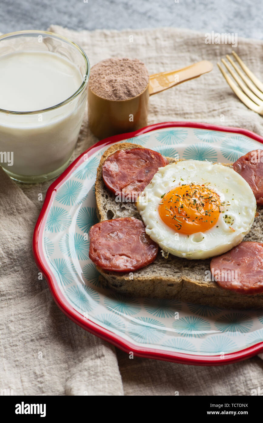 Una sana prima colazione Foto Stock