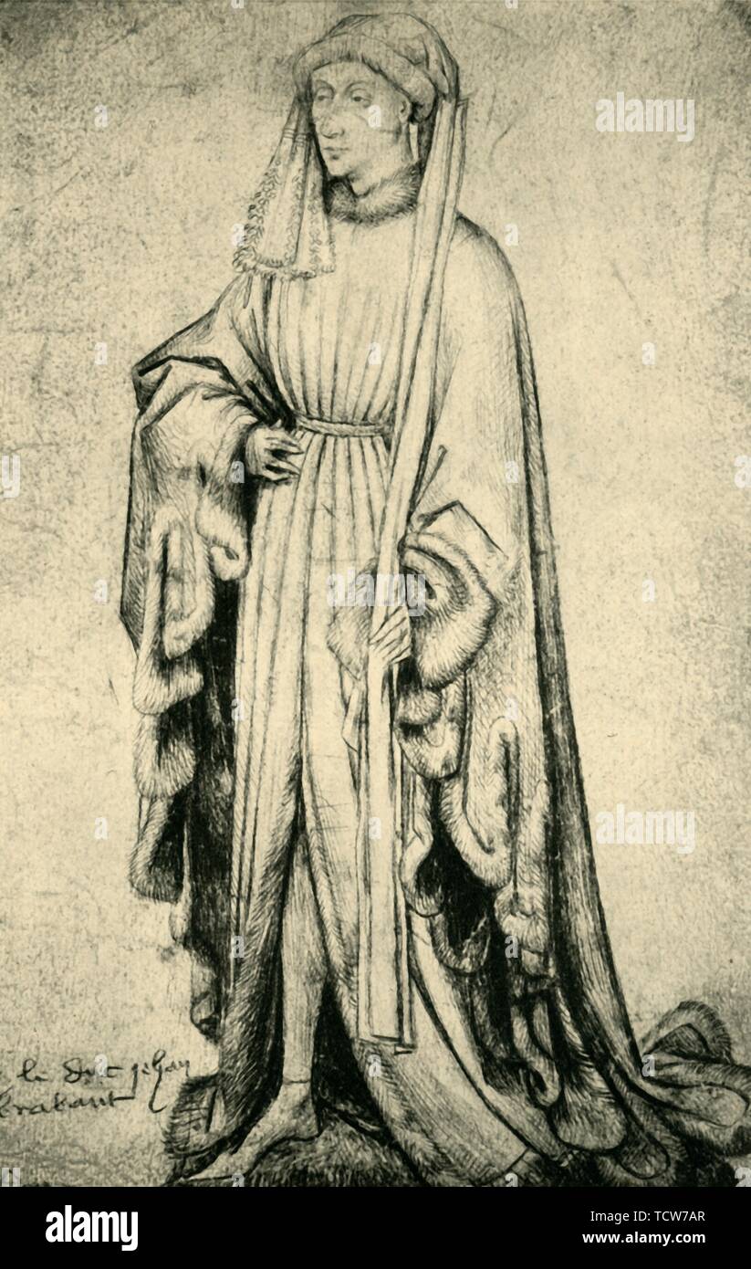 Ritratto di Giovanni IV, duca del Brabante, 1460-1470, (1943). Creatore: sconosciuto. Foto Stock