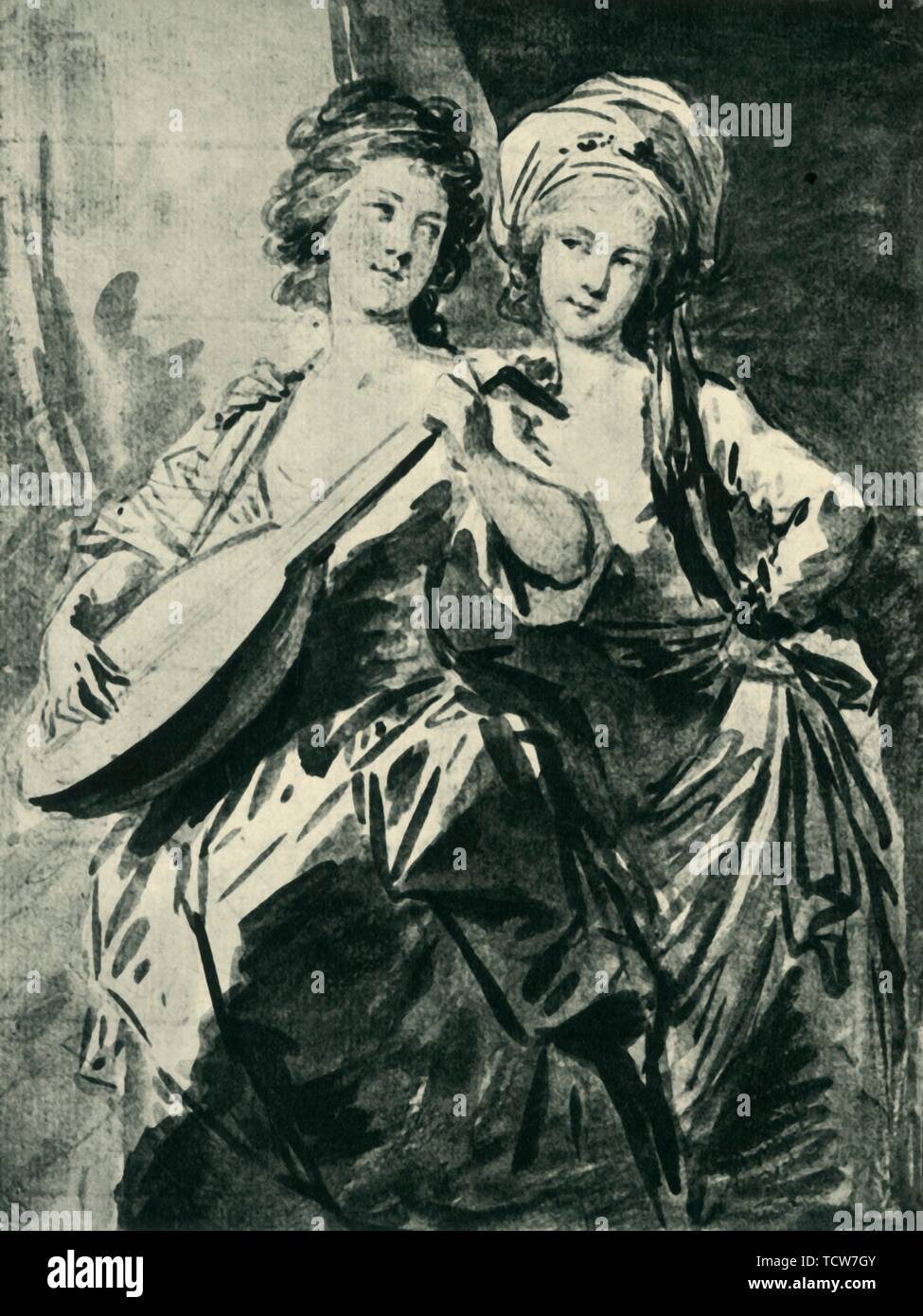 La Fries Countesses, fine del XVIII inizio del XIX secolo (1943). Creatore: Heinrich Friedrich Füger. Foto Stock
