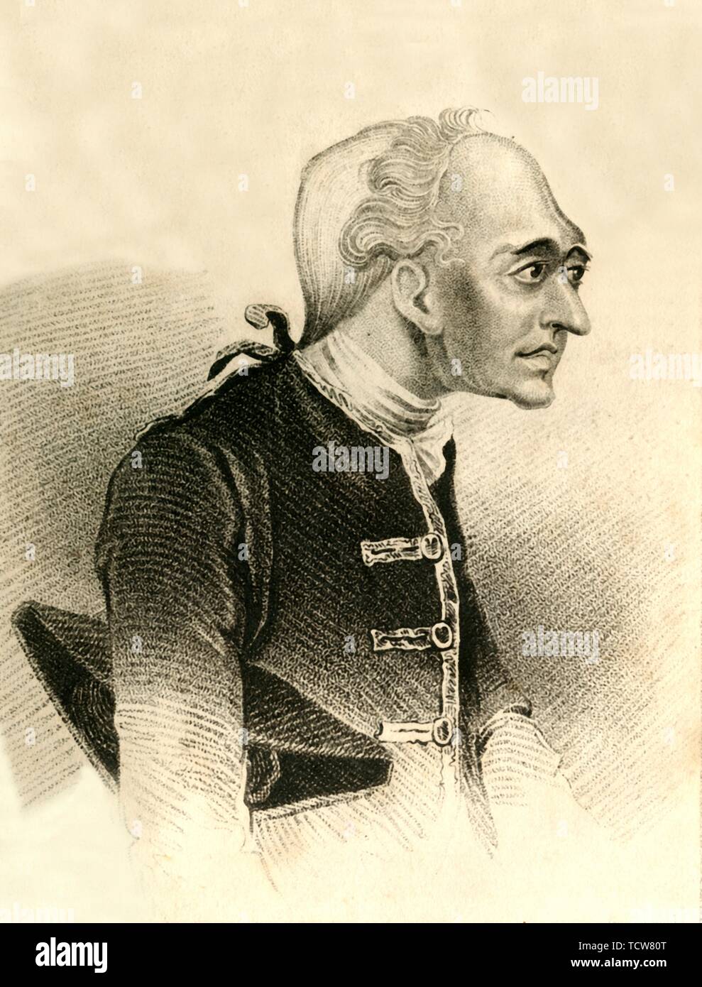 'John Elwes. La notevole Avaro", 1821. Creatore: pagina di r. Foto Stock