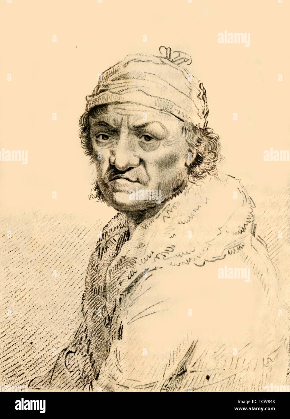 "Elias Hoyle di Sowerby, Yorkshire - di età compresa tra 113', 1822. Creatore: Robert Cooper. Foto Stock