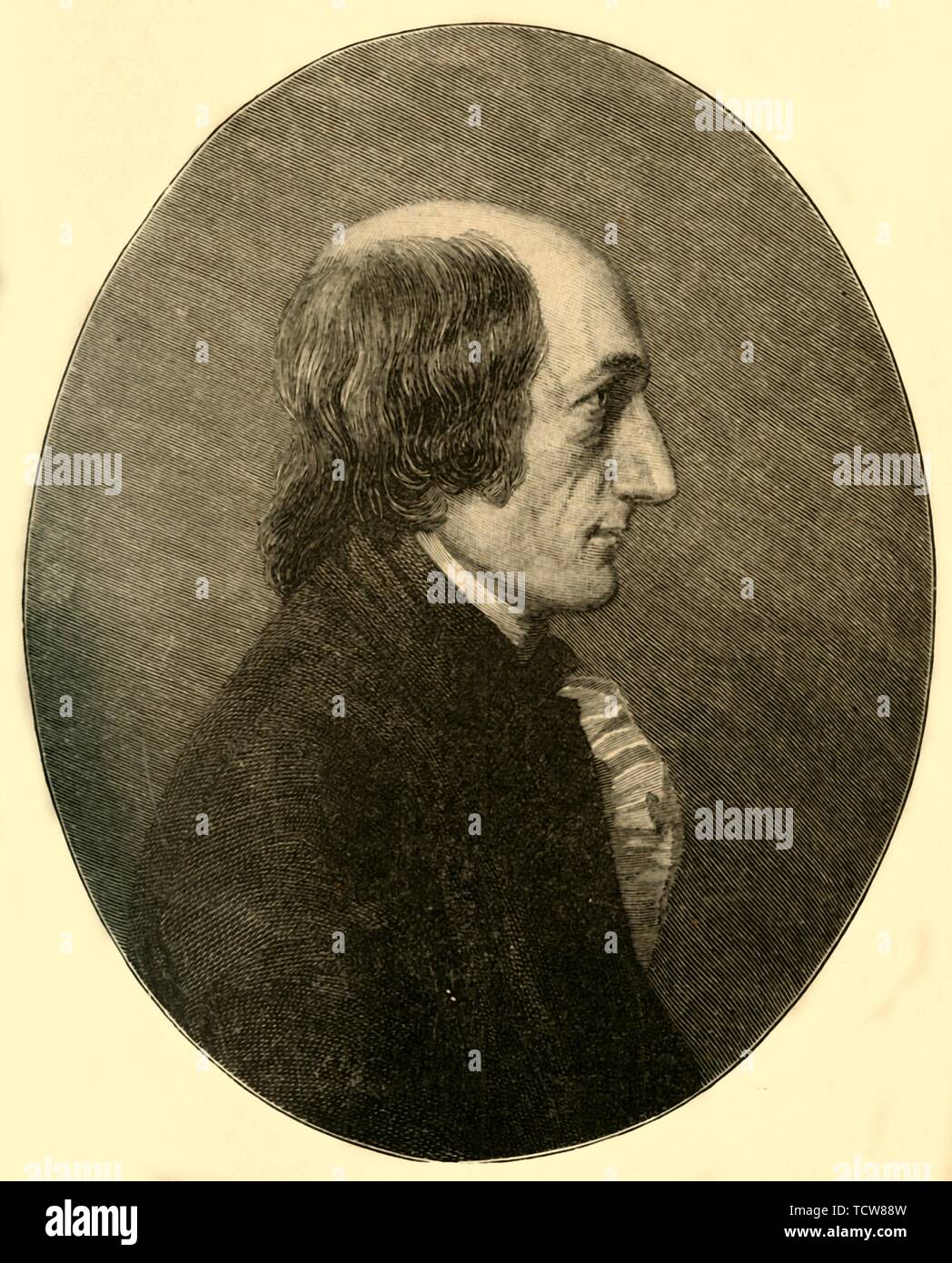 Charles, terzo Earl Stanhope, politico inglese e scienziato, fine XVIII secolo (c1890). Creatore: sconosciuto. Foto Stock
