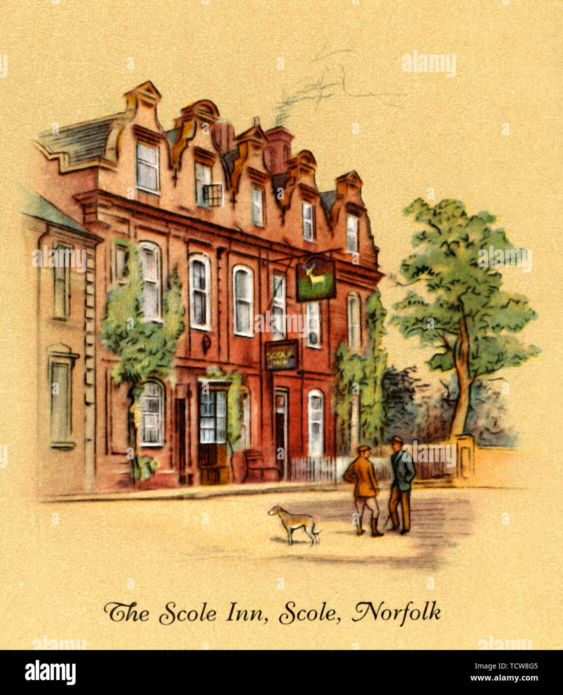 'The Scole Inn, Scole, Norfolk', 1939. Creatore: sconosciuto. Foto Stock