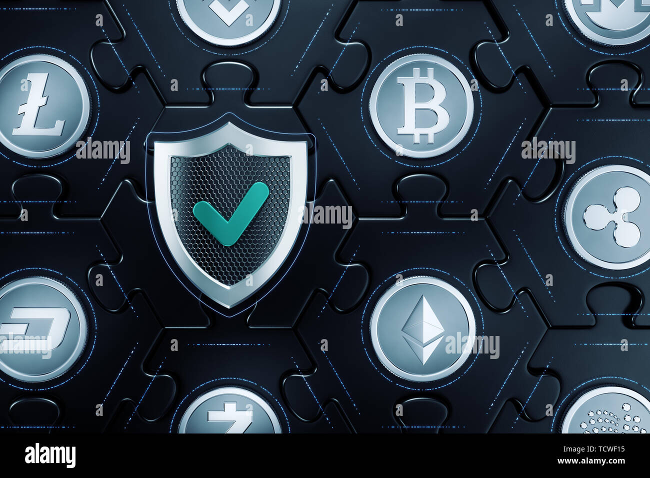 Cryptographic Sicurezza informatica Foto Stock