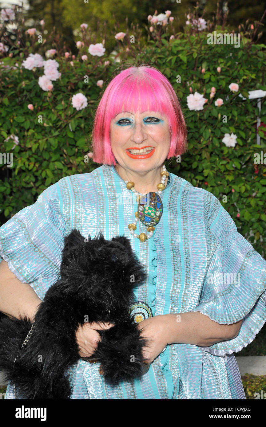 LOS ANGELES, CA. Aprile 24, 2008: Zandra Rhodes presso lo champagne celebrazione di lancio per Brit settimana 2008 presso il British Console Generale residenza ufficiale di Los Angeles. © 2008 Paul Smith / Featureflash Foto Stock