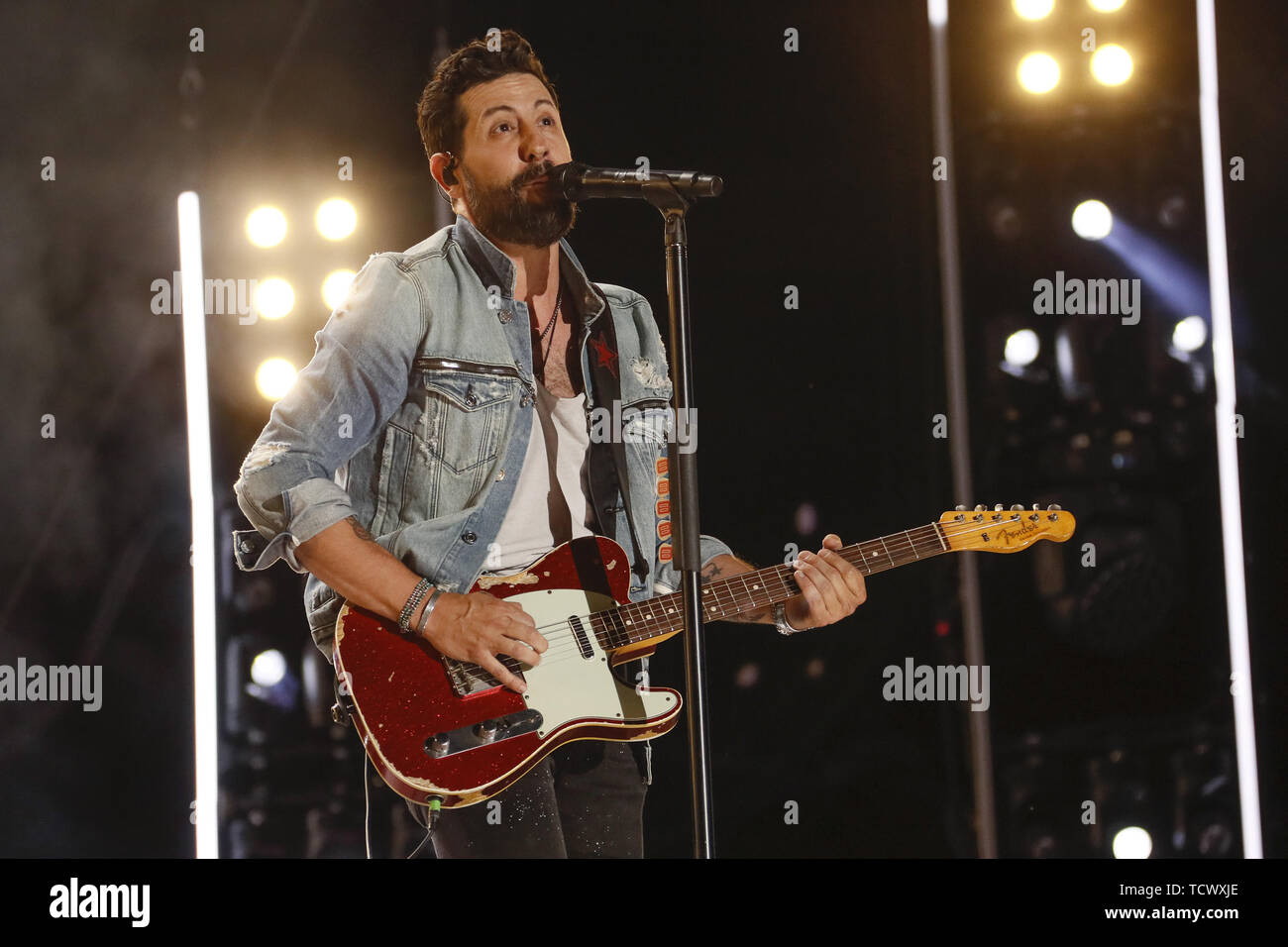 Giugno 9, 2019 - Nashville, Tennessee, Stati Uniti - 09 Giugno 2019 - Nashville, Tennessee - Matteo Ramsey,Old Dominion. 2019 CMA Music Fest concerto serale tenutosi a Nissan Stadium. Photo credit: Federico Breedon/AdMedia (credito Immagine: © Federico Breedon/AdMedia via ZUMA filo) Foto Stock
