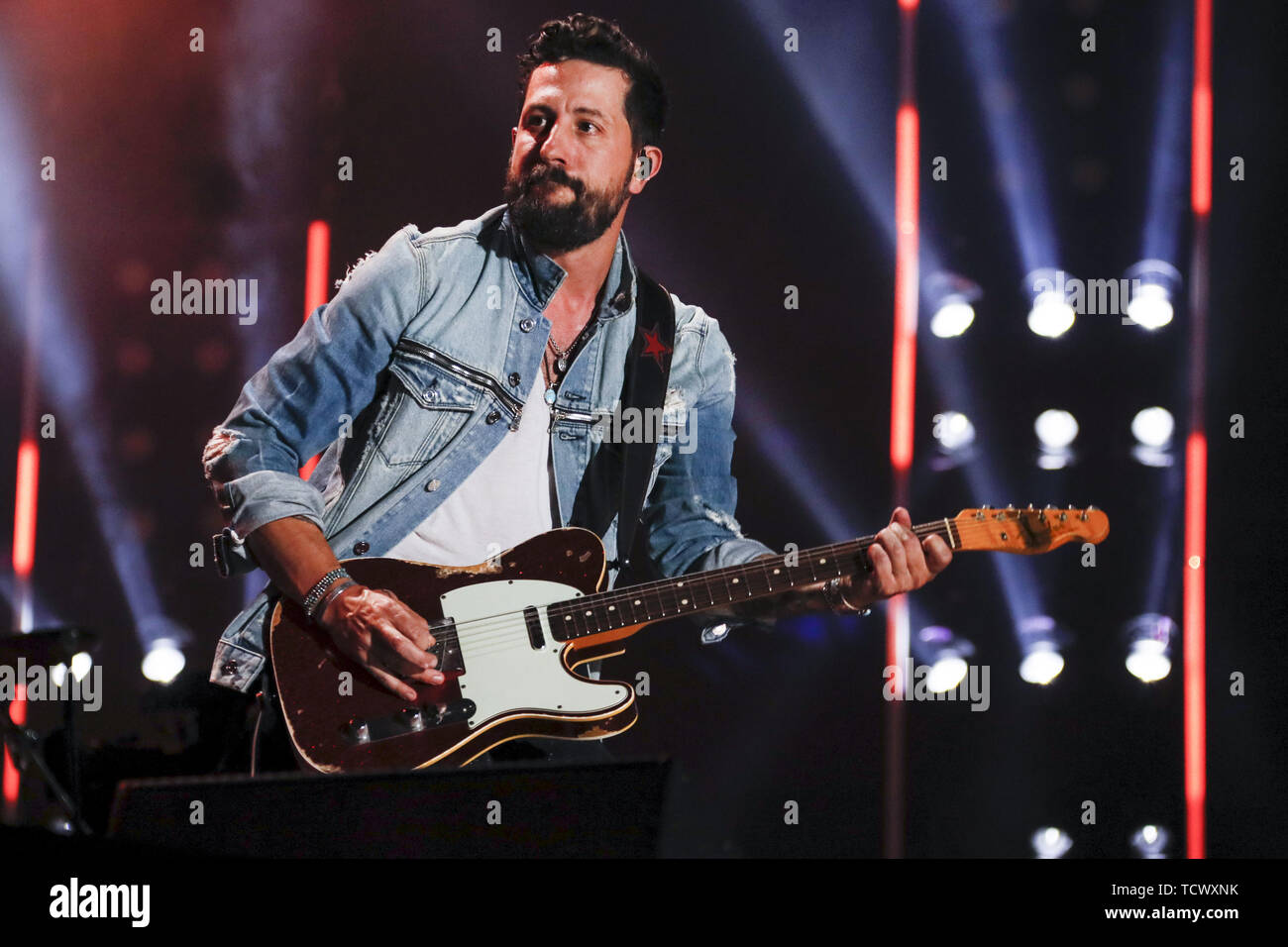 Giugno 9, 2019 - Nashville, Tennessee, Stati Uniti - 09 Giugno 2019 - Nashville, Tennessee - Matteo Ramsey,Old Dominion. 2019 CMA Music Fest concerto serale tenutosi a Nissan Stadium. Photo credit: Federico Breedon/AdMedia (credito Immagine: © Federico Breedon/AdMedia via ZUMA filo) Foto Stock