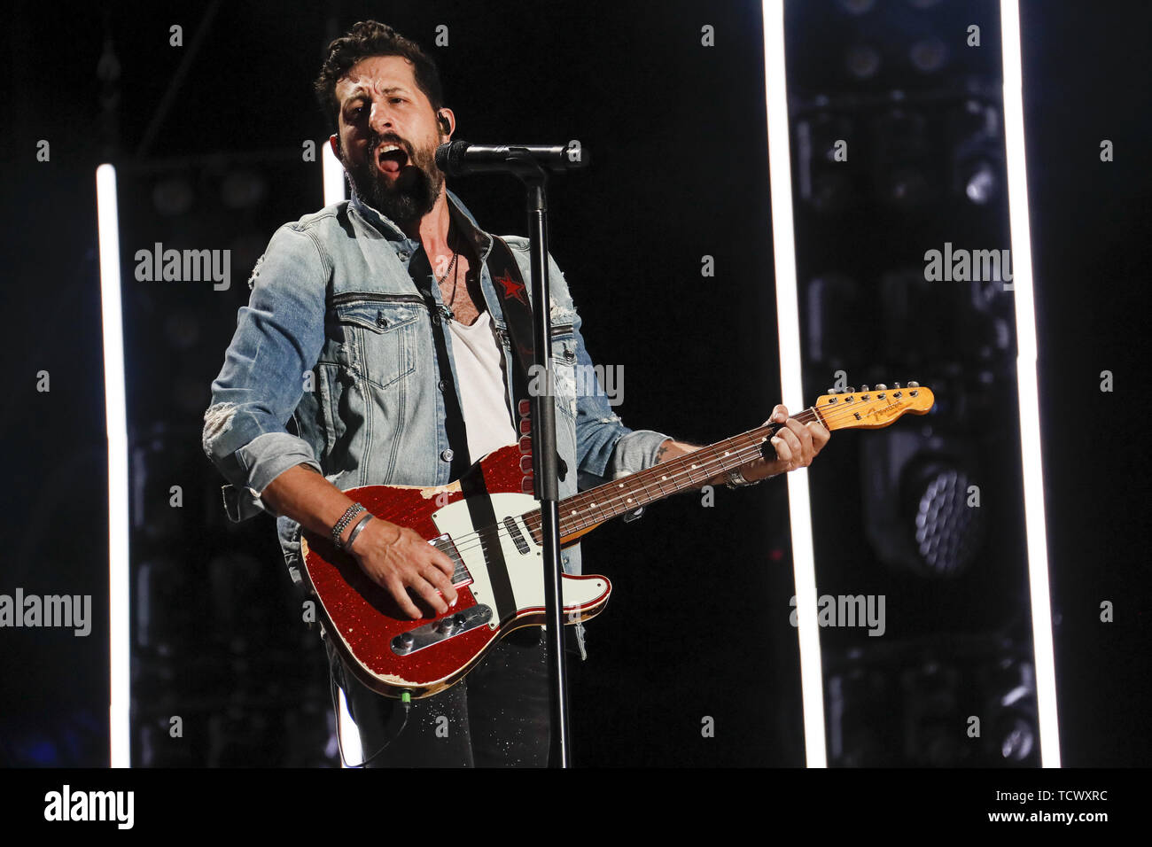 Giugno 9, 2019 - Nashville, Tennessee, Stati Uniti - 09 Giugno 2019 - Nashville, Tennessee - Matteo Ramsey,Old Dominion. 2019 CMA Music Fest concerto serale tenutosi a Nissan Stadium. Photo credit: Federico Breedon/AdMedia (credito Immagine: © Federico Breedon/AdMedia via ZUMA filo) Foto Stock