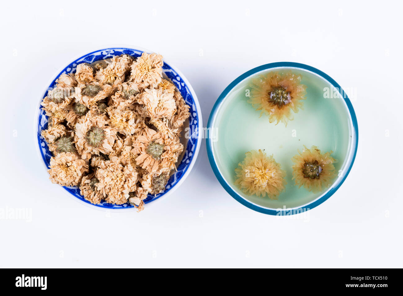 tè di camomilla Foto Stock