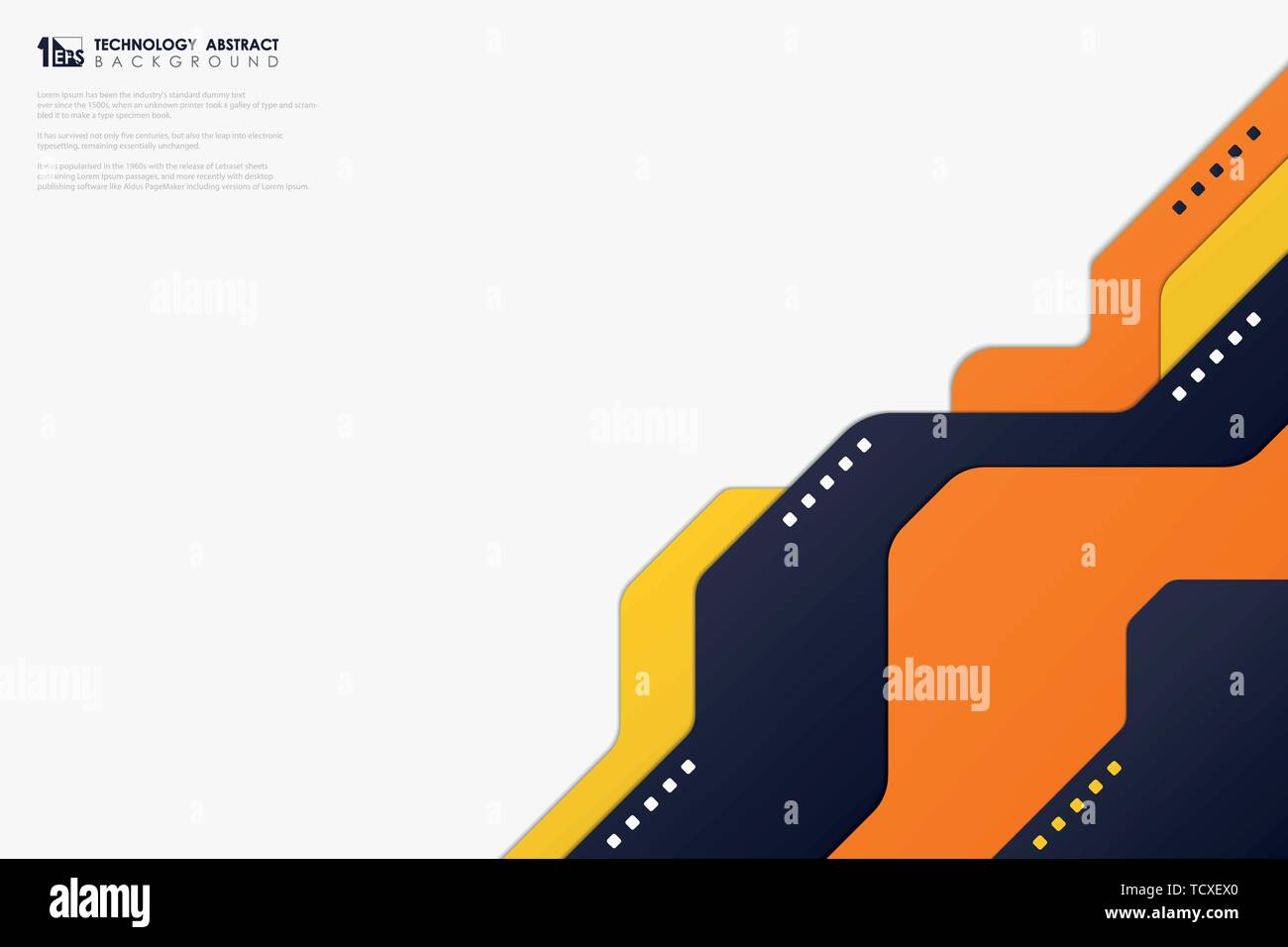 Abstract vettore tecnologia colori modello di progettazione su sfondo bianco. È possibile utilizzare per inserzione, poster, d'arte e progettazione del modello, presentazione progetto ad. Illustrazione Vettoriale