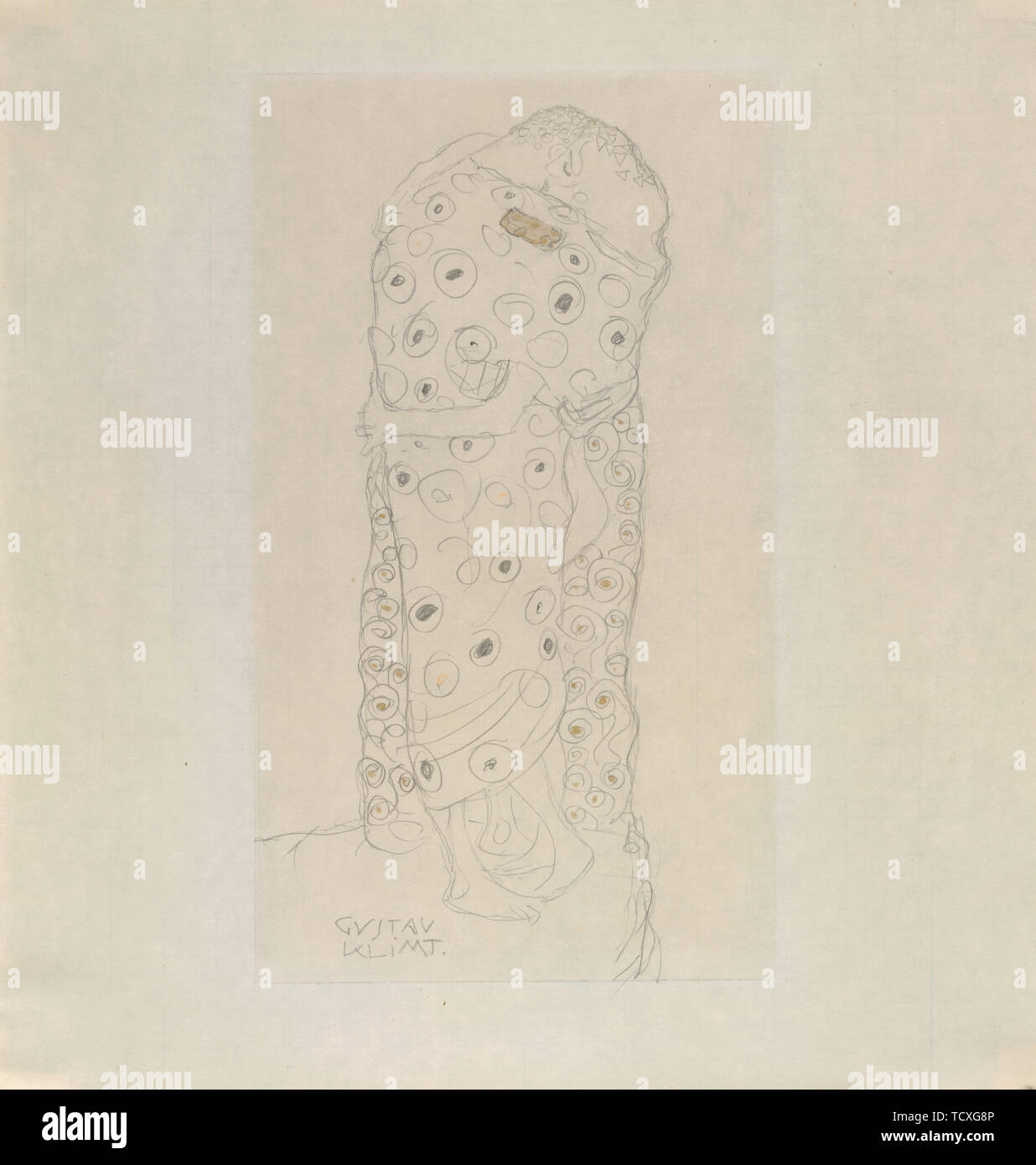 Coppia permanente di amanti, 1907-1908. Creatore: Klimt, Gustav (1862-1918). Foto Stock