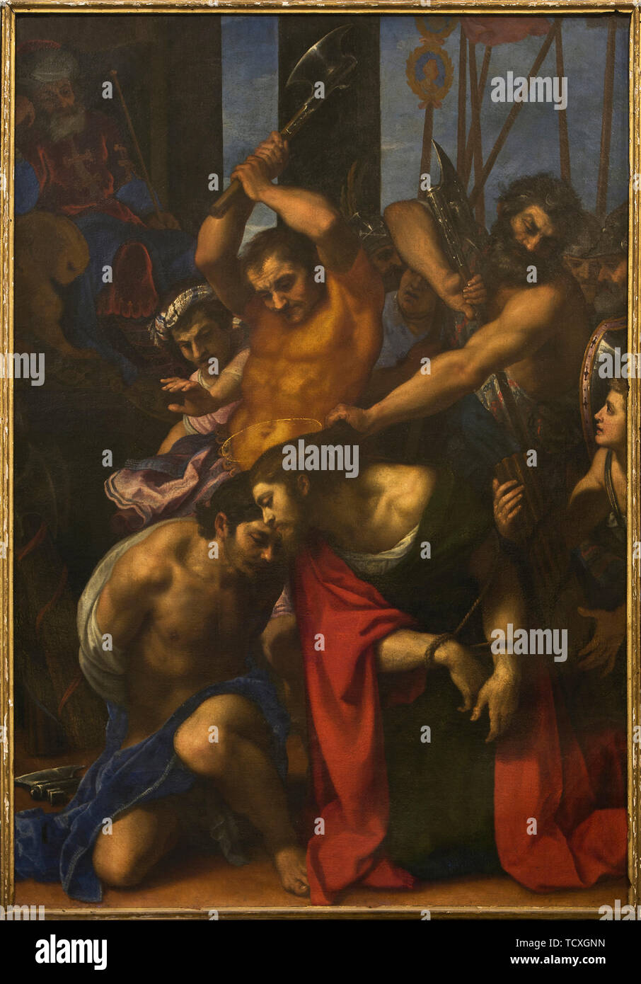 Il Martirio di San Giacomo e Giosia, 1605. Creatore: Cigoli, Lodovico (1559-1613). Foto Stock