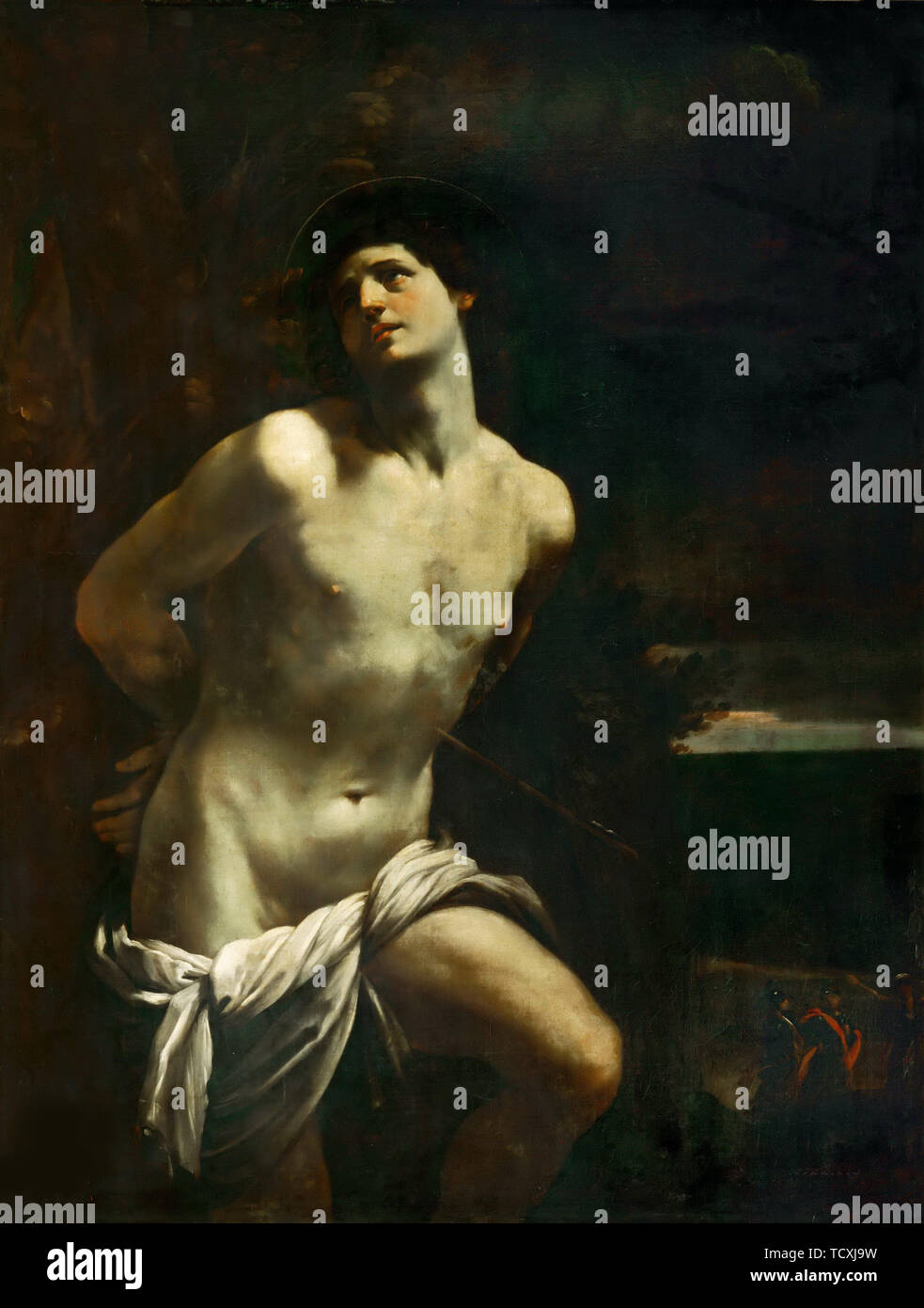 San Sebastiano, tra 1601 e 1615. Creatore: Reni, Guido (1575-1642). Foto Stock