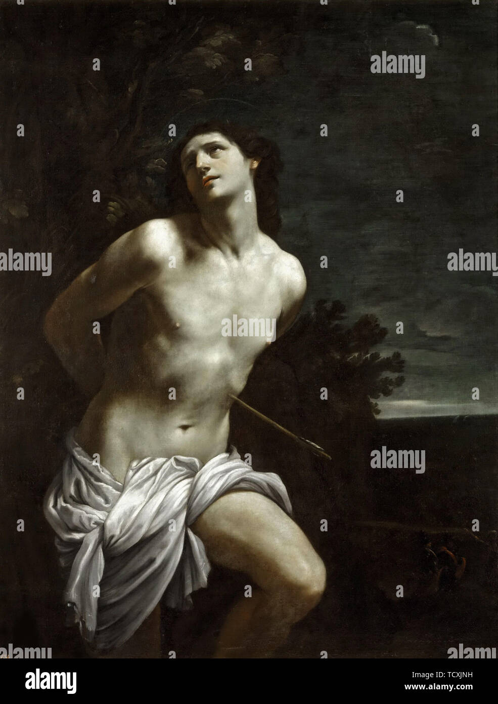 San Sebastiano, c. 1618. Creatore: Reni, Guido (1575-1642). Foto Stock