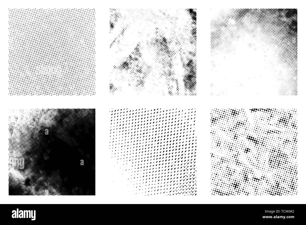 Le sovrapposizioni di mezzitoni impostato Illustrazione Vettoriale