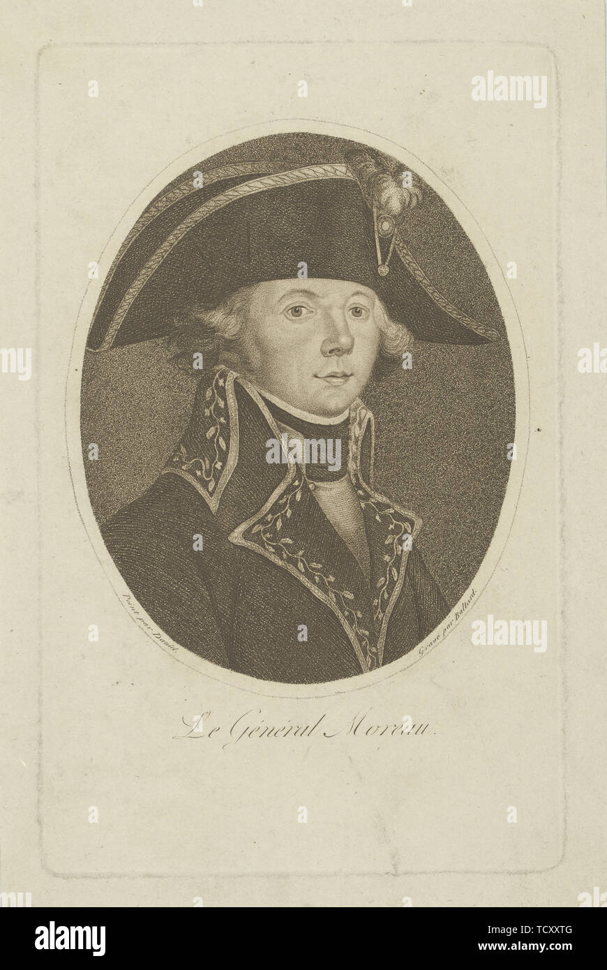 Jean Victor Moreau (1764-1813), c. 1800. Creatore: Baltard, Louis-Pierre (1764-1846). Foto Stock