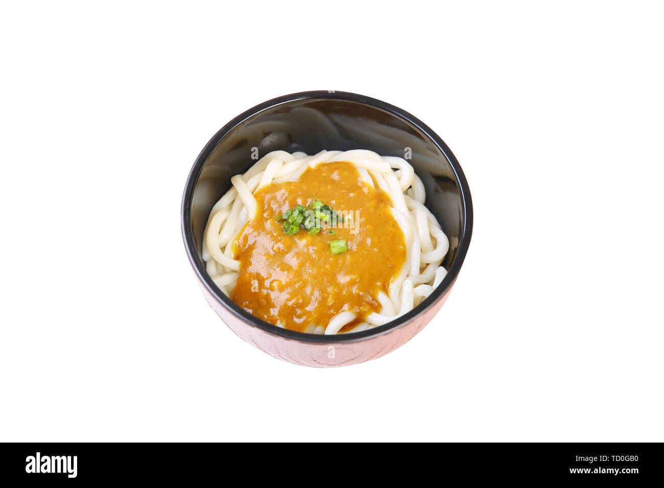 Burro, miso, ramen alla brace. Foto Stock