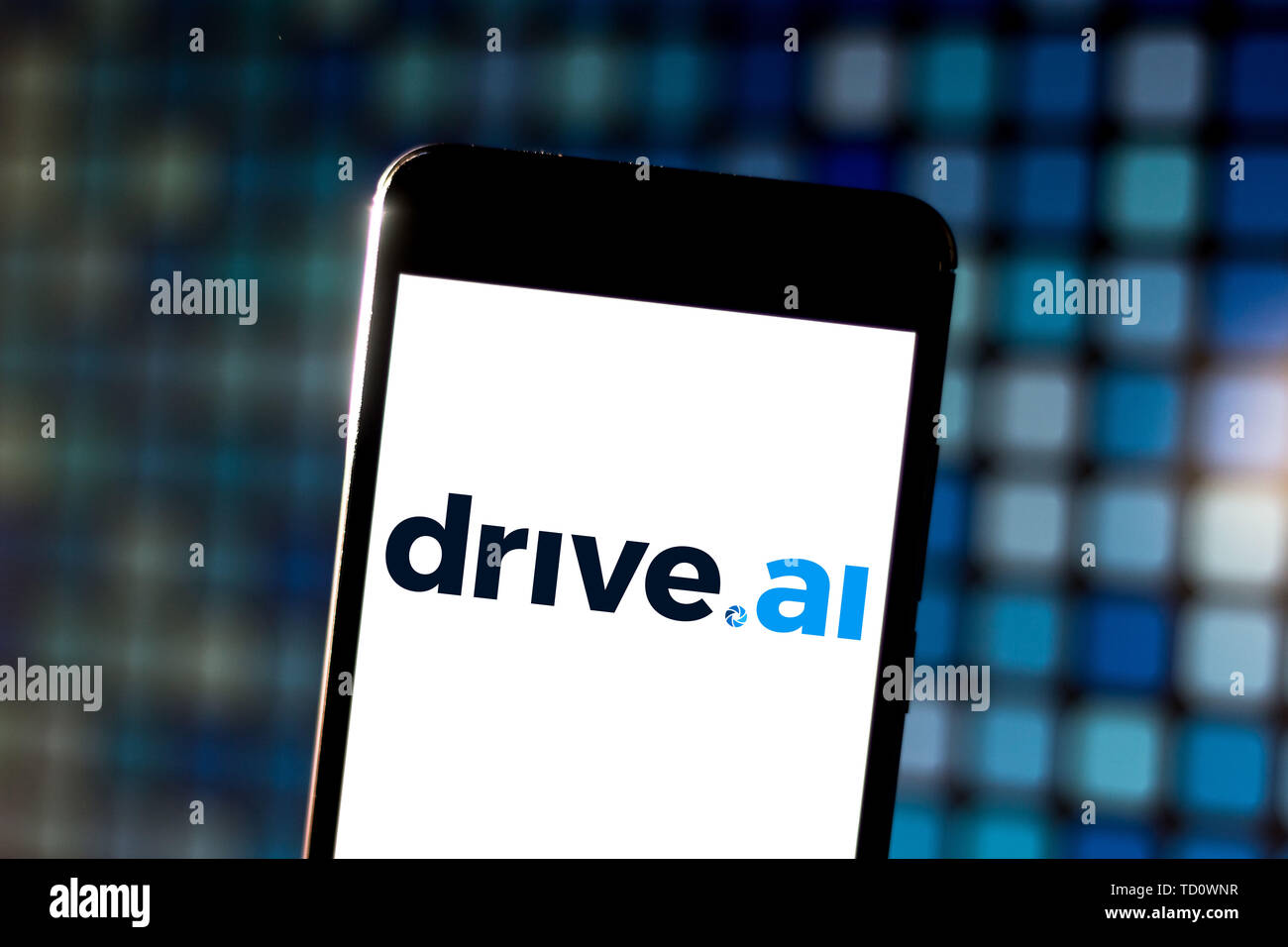 Il Brasile. Decimo Giugno, 2019. In questa illustrazione della foto un Drive.ai logo è visualizzato su uno smartphone. Credito: Rafael Henrique SOPA/images/ZUMA filo/Alamy Live News Foto Stock