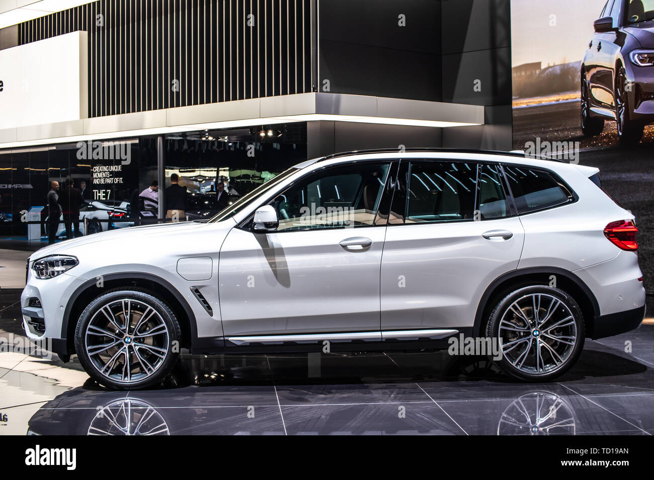 Ginevra, Svizzera, Marzo 05, 2019: BMW X3 a Geneva International Motor Show, gen 3, G01, compatta lusso crossover SUV prodotta da BMW Foto Stock