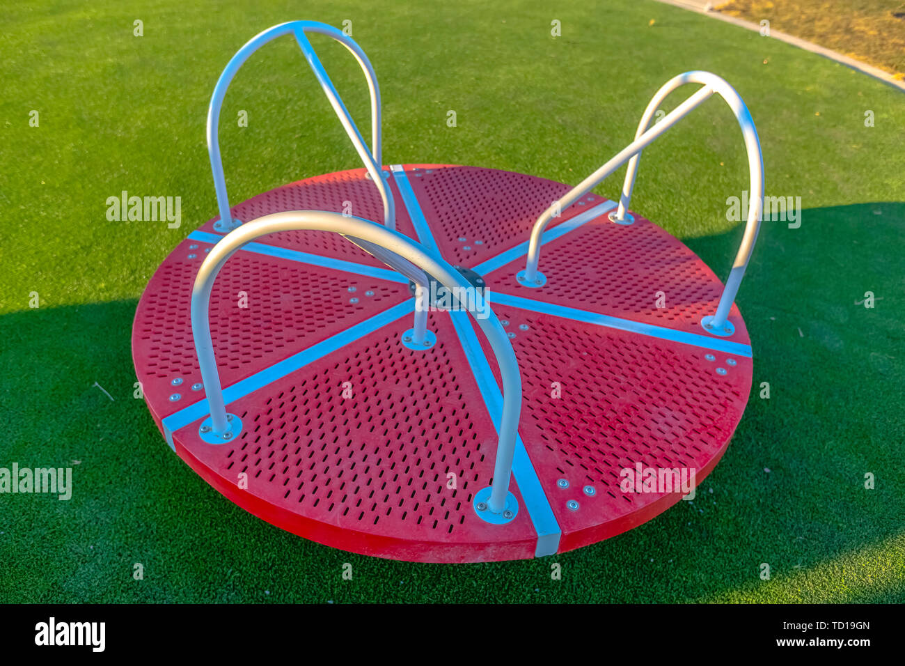 Merry Go Round all'ombra del parco giochi Utah Foto Stock