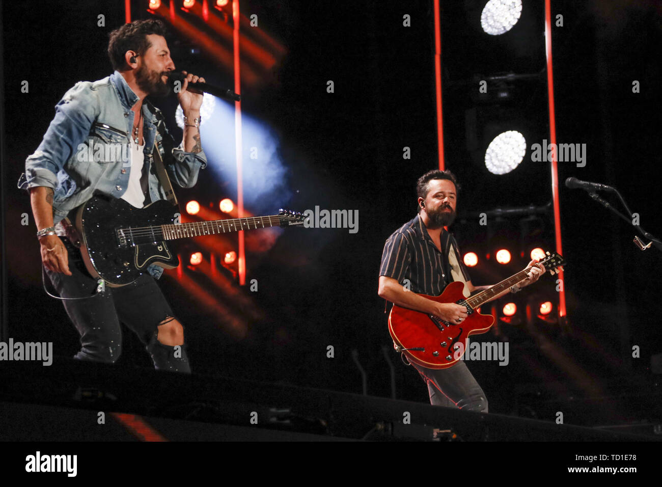 Giugno 9, 2019 - Nashville, Tennessee, Stati Uniti - 09 Giugno 2019 - Nashville, Tennessee - Matteo Ramsey,Old Dominion. 2019 CMA Music Fest concerto serale tenutosi a Nissan Stadium. Photo credit: Federico Breedon/AdMedia (credito Immagine: © Federico Breedon/AdMedia via ZUMA filo) Foto Stock