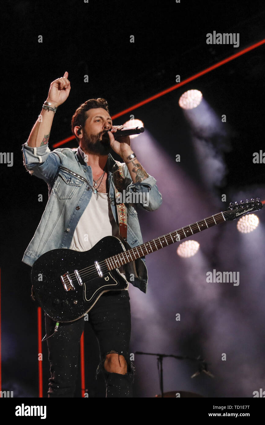 Giugno 9, 2019 - Nashville, Tennessee, Stati Uniti - 09 Giugno 2019 - Nashville, Tennessee - Matteo Ramsey,Old Dominion. 2019 CMA Music Fest concerto serale tenutosi a Nissan Stadium. Photo credit: Federico Breedon/AdMedia (credito Immagine: © Federico Breedon/AdMedia via ZUMA filo) Foto Stock