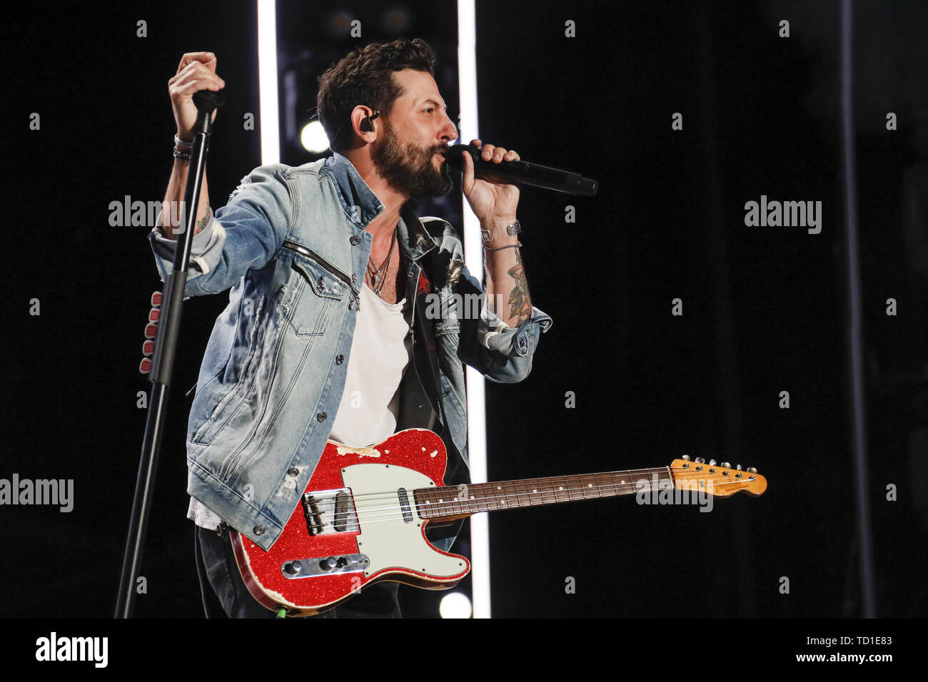 Giugno 9, 2019 - Nashville, Tennessee, Stati Uniti - 09 Giugno 2019 - Nashville, Tennessee - Matteo Ramsey,Old Dominion. 2019 CMA Music Fest concerto serale tenutosi a Nissan Stadium. Photo credit: Federico Breedon/AdMedia (credito Immagine: © Federico Breedon/AdMedia via ZUMA filo) Foto Stock