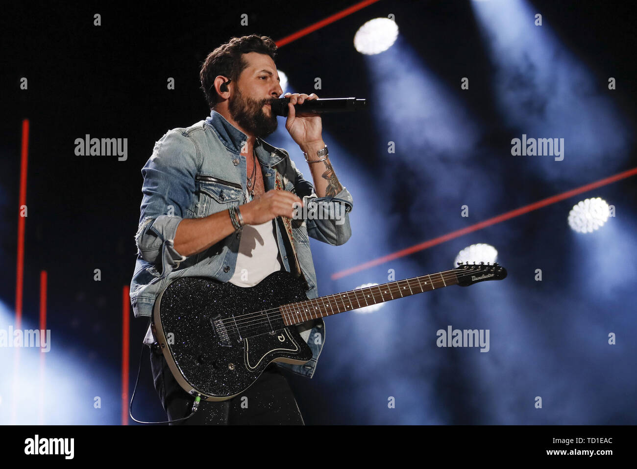 Giugno 9, 2019 - Nashville, Tennessee, Stati Uniti - 09 Giugno 2019 - Nashville, Tennessee - Matteo Ramsey,Old Dominion. 2019 CMA Music Fest concerto serale tenutosi a Nissan Stadium. Photo credit: Federico Breedon/AdMedia (credito Immagine: © Federico Breedon/AdMedia via ZUMA filo) Foto Stock