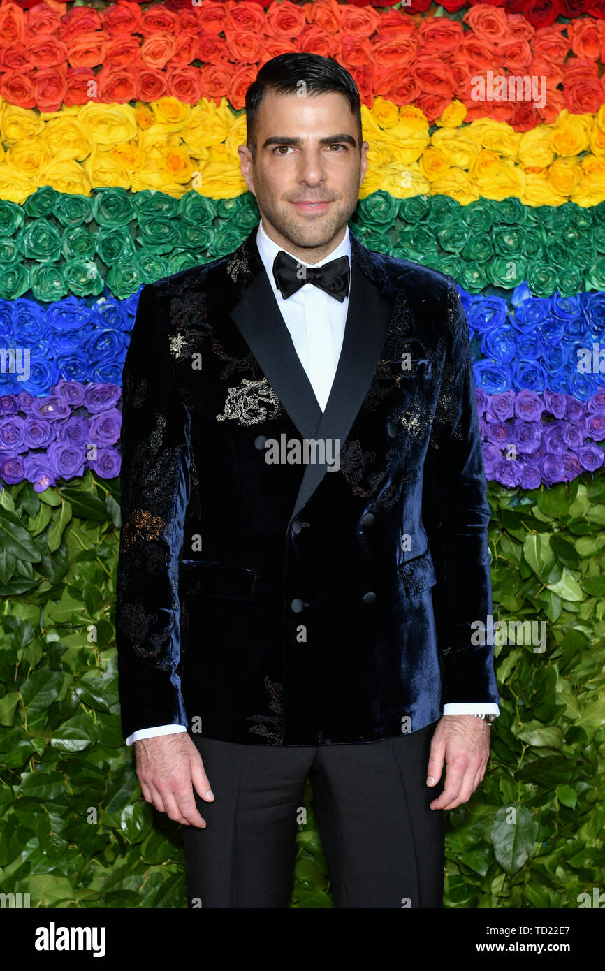 La 73rd annuale di Tony Awards, arrivi, Radio City Music Hall di New York, Stati Uniti d'America - 09 giu 2019 -Zachary Quinto Foto Stock