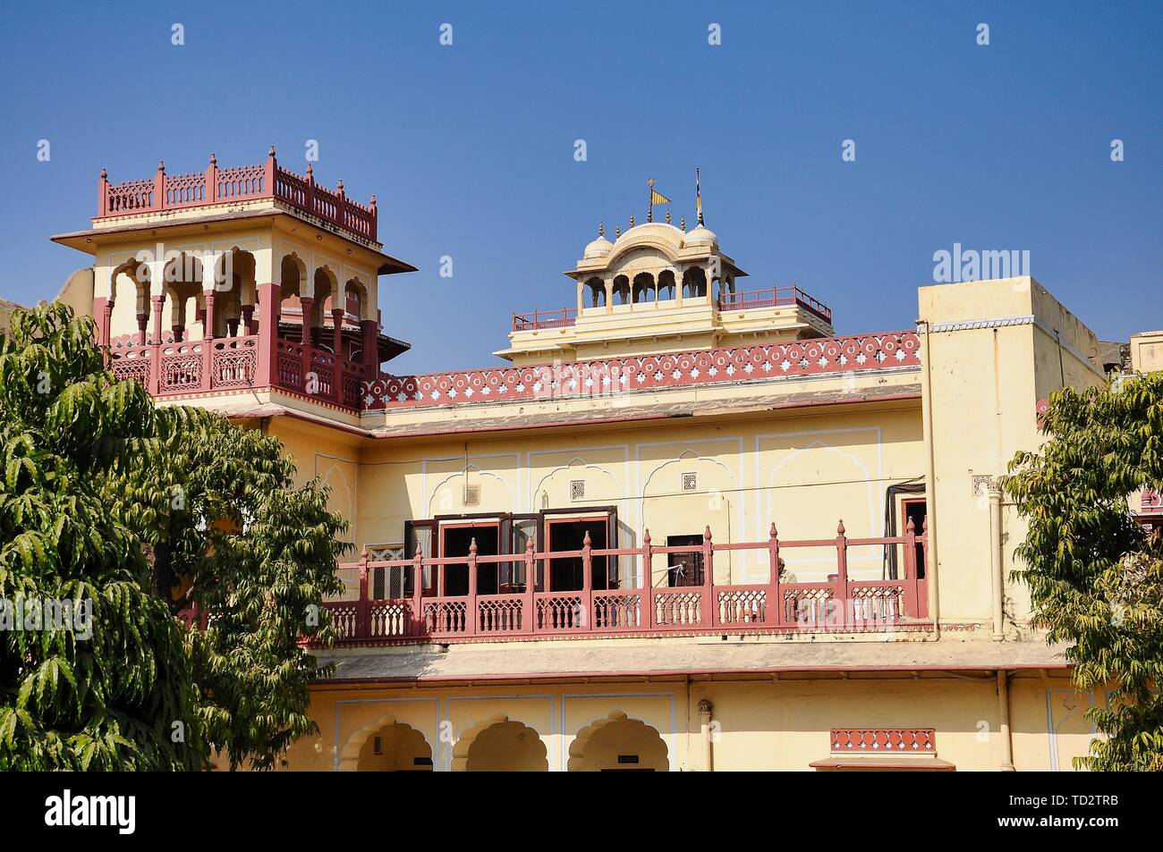 Chandra Mahal Palace, City Palace di Jaipur, Rajasthan in India del Nord Foto Stock