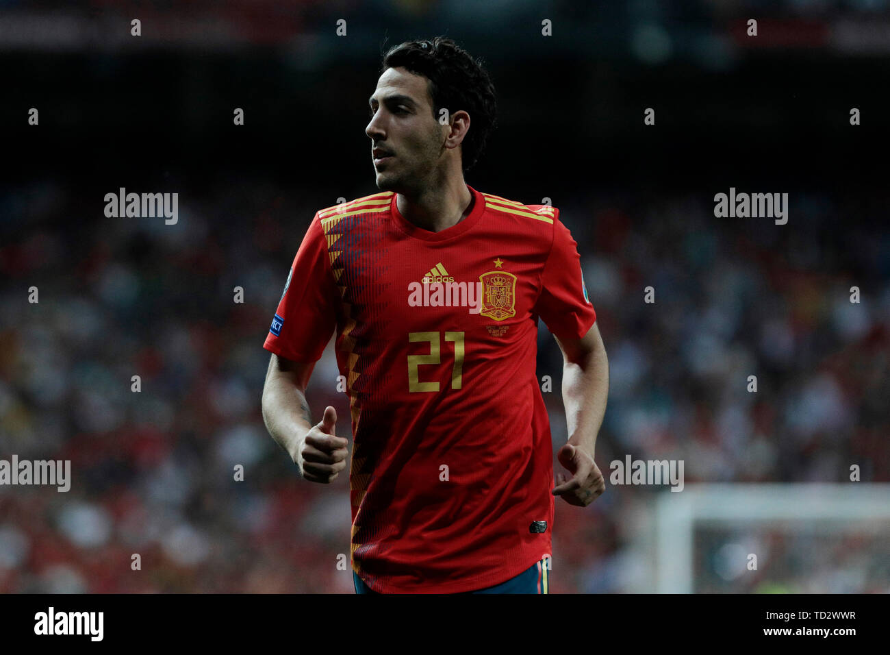 Spagna national team player Daniel Parejo visto durante UEFA EURO 2020 Qualifier match tra la Spagna e la Svezia a Santiago Bernabeu Stadium in Madrid. Punteggio finale: Spagna 3 - Svezia 0 Foto Stock