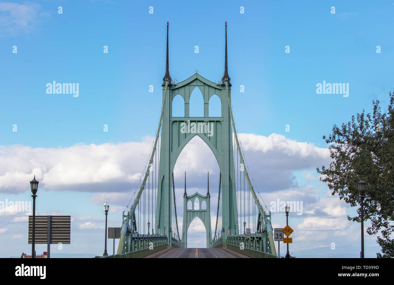 San Giovanni ponte, Portland, Stati Uniti d'America Foto Stock
