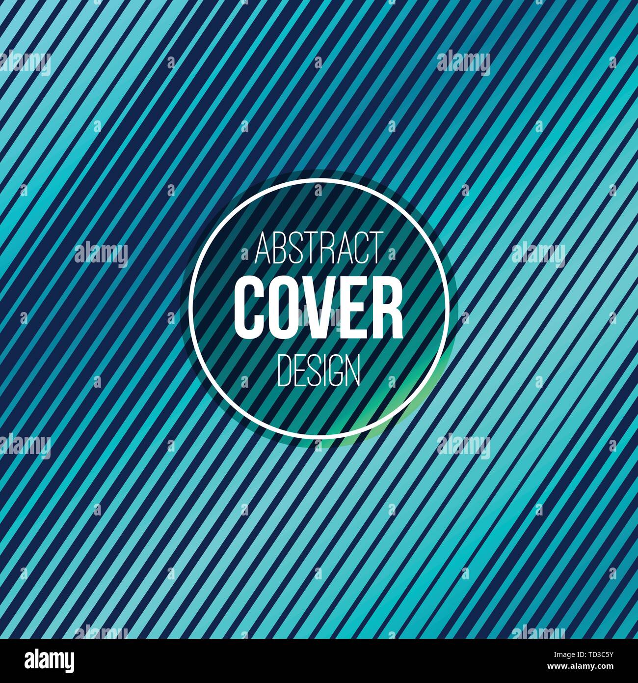 Abstract concetto creativo modello di impaginazione. Coperchio alla moda, scheda, flyer, Poster, brochure design. Coperchio moderno dalle linee parallele di spessore diverso Illustrazione Vettoriale
