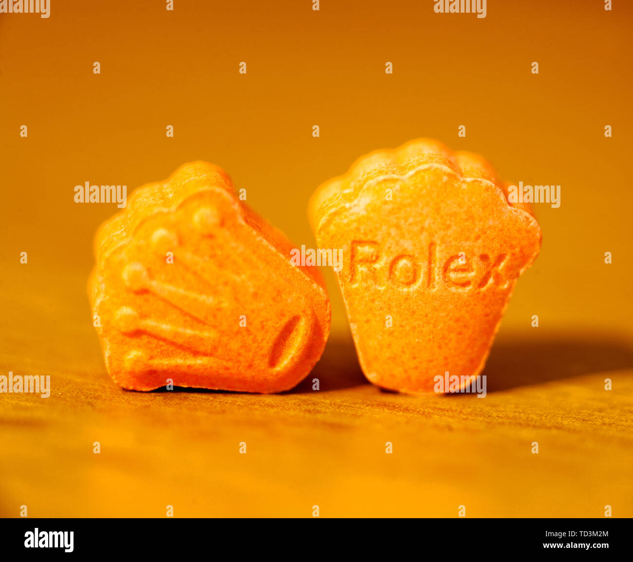 Pils estasi mdma macro sfondo arte in stampe di alta qualità Foto Stock