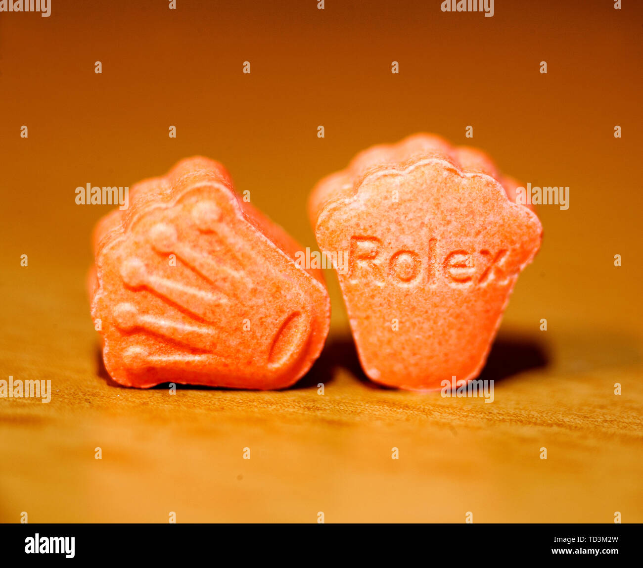 Pils estasi mdma macro sfondo arte in stampe di alta qualità Foto Stock