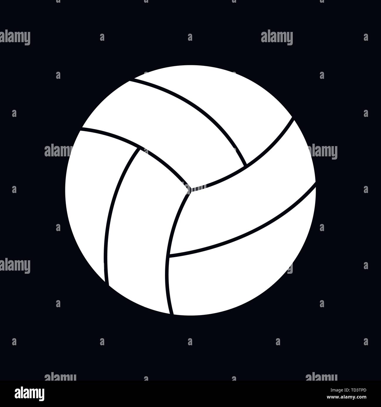 Sport icona a sfera. Piatto illustrazione vettore isolato su sfondo, firmare per la progettazione Illustrazione Vettoriale