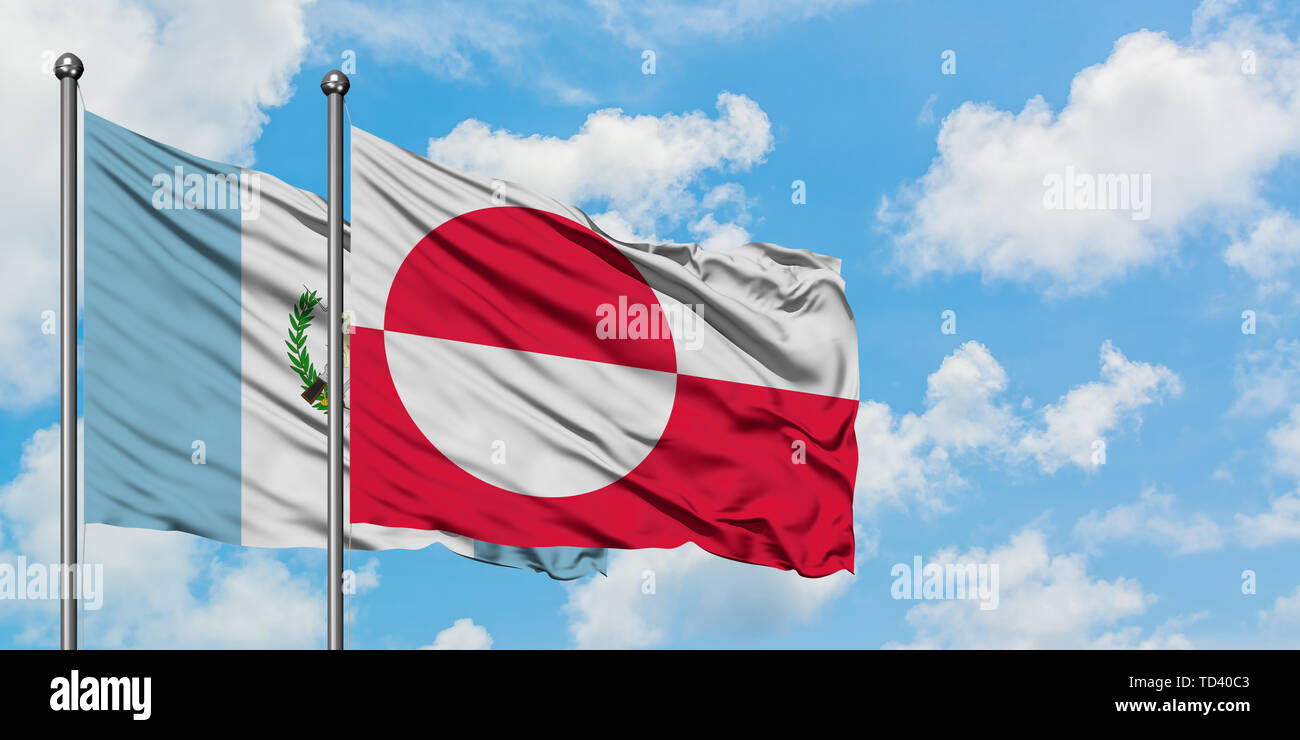 Bandiera della groenlandia del guatemala immagini e fotografie stock ad