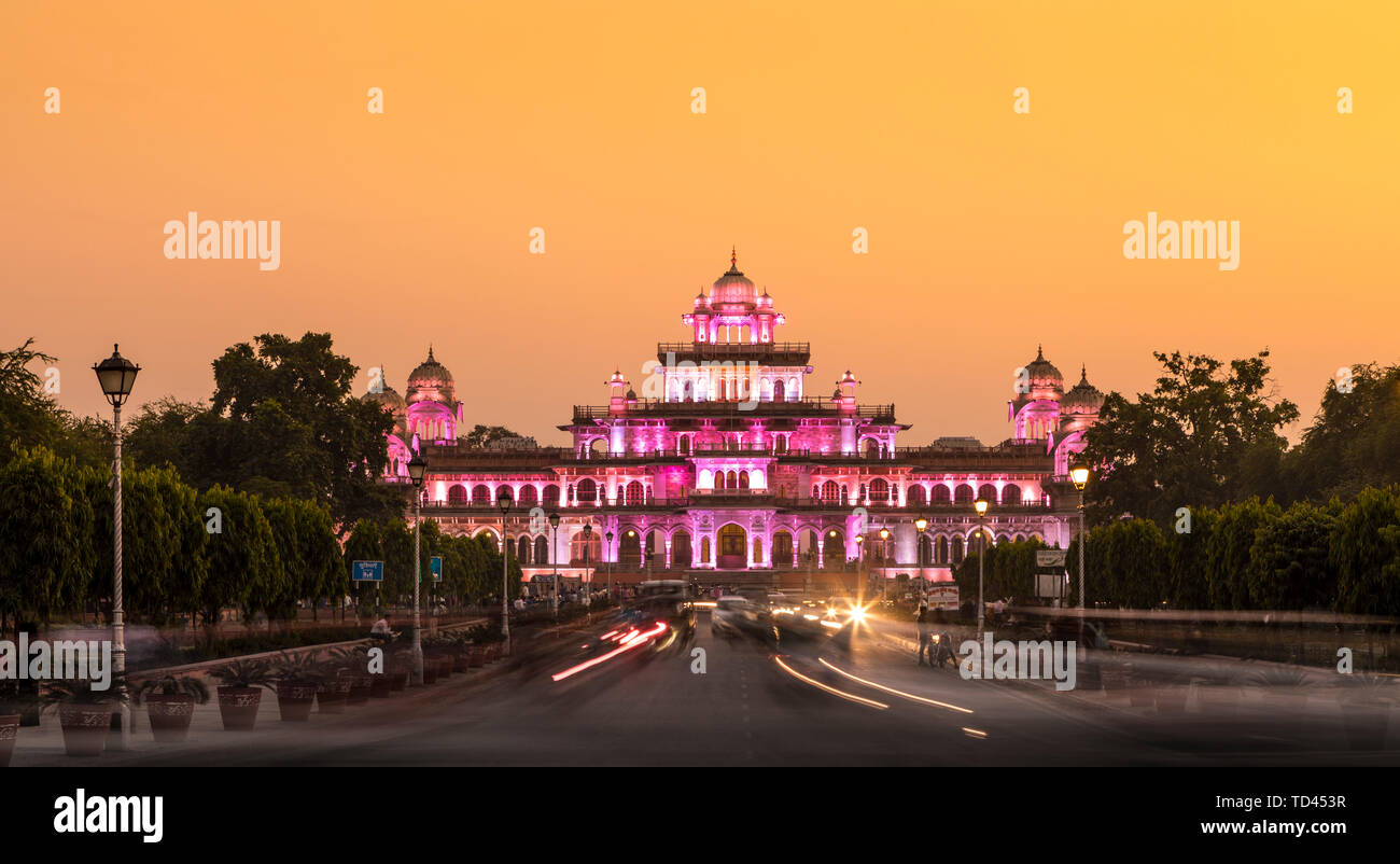 Royal Albert Hall Museo, Jaipur, Rajasthan, India, Asia Foto Stock